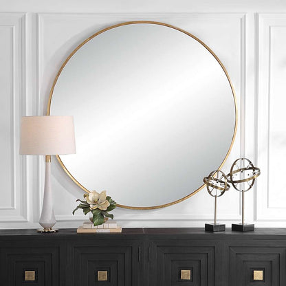 Uttermost - Junius Large Gold Round Mirror - 09928 veiw 4