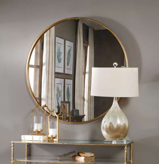 Uttermost - Junius Round Gold Mirror - 13887 veiw 2