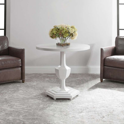 Uttermost - Kabarda White Foyer Table - 24945 veiw 4