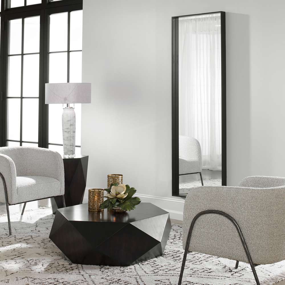 Uttermost - Kahn Oversized Black Rectangular Mirror - 09712 veiw 4