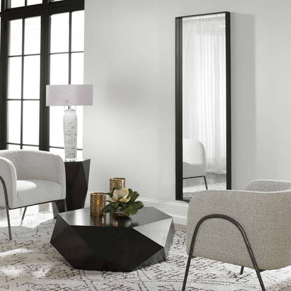 Uttermost - Kahn Oversized Black Rectangular Mirror - 09712 veiw 4