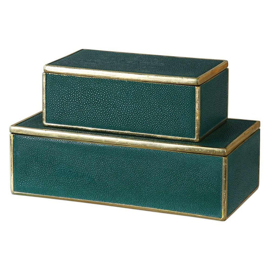 Uttermost - Karis Emerald Green Boxes (Set of 2) - 18723 veiw 1