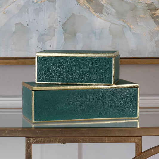 Uttermost - Karis Emerald Green Boxes (Set of 2) - 18723 veiw 2