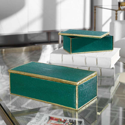 Uttermost - Karis Emerald Green Boxes (Set of 2) - 18723 veiw 4