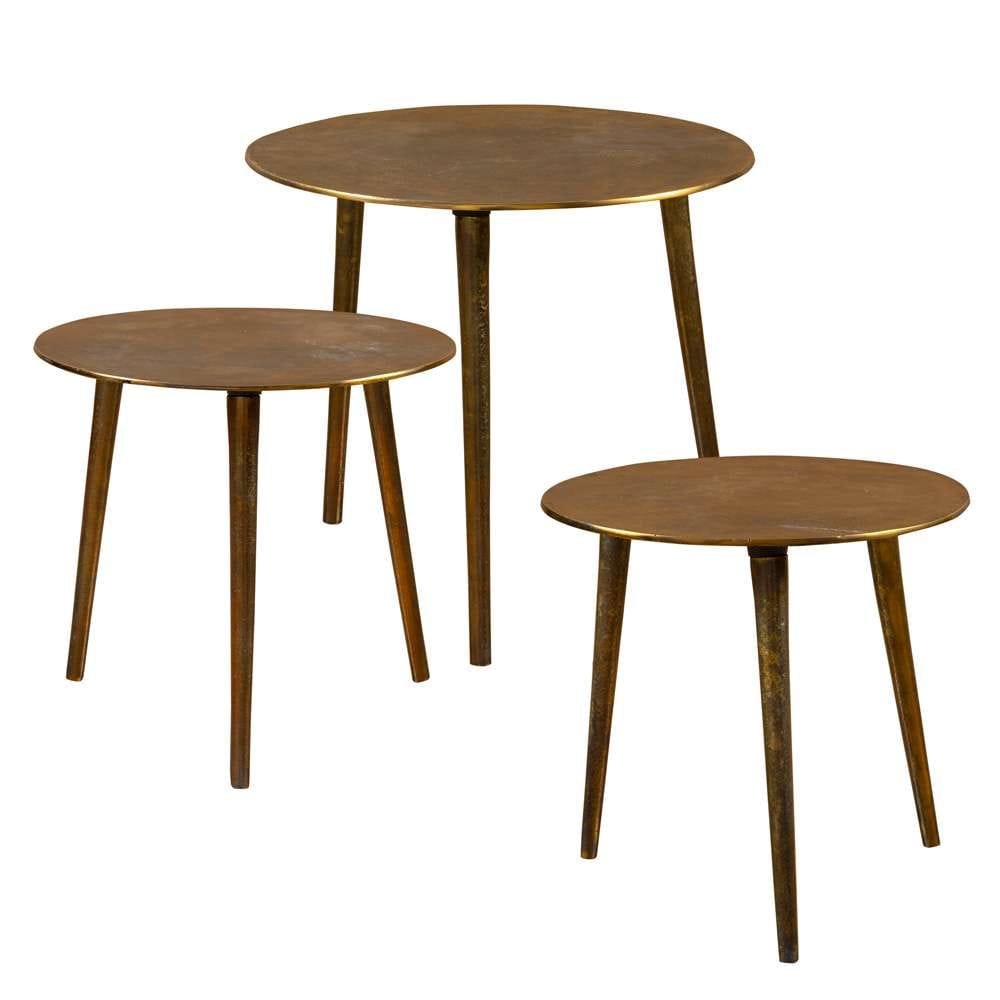 Uttermost - Kasai Gold Coffee Tables (Set of 3) - 25148 veiw 2