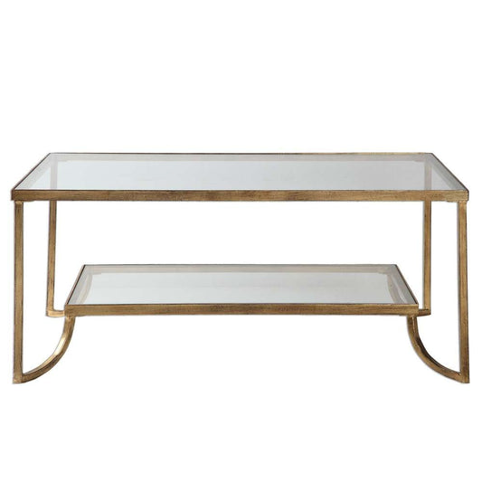 Uttermost - Katina Gold Leaf Coffee Table - 24540 veiw 1