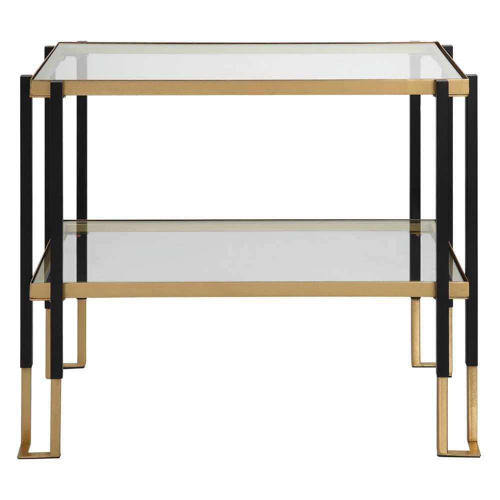 Uttermost - Kentmore Glass Side Table - 25138 veiw 1