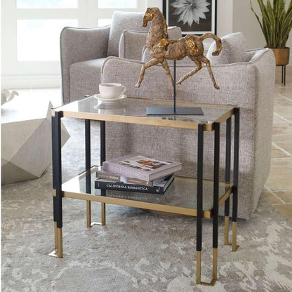 Uttermost - Kentmore Glass Side Table - 25138 veiw 4