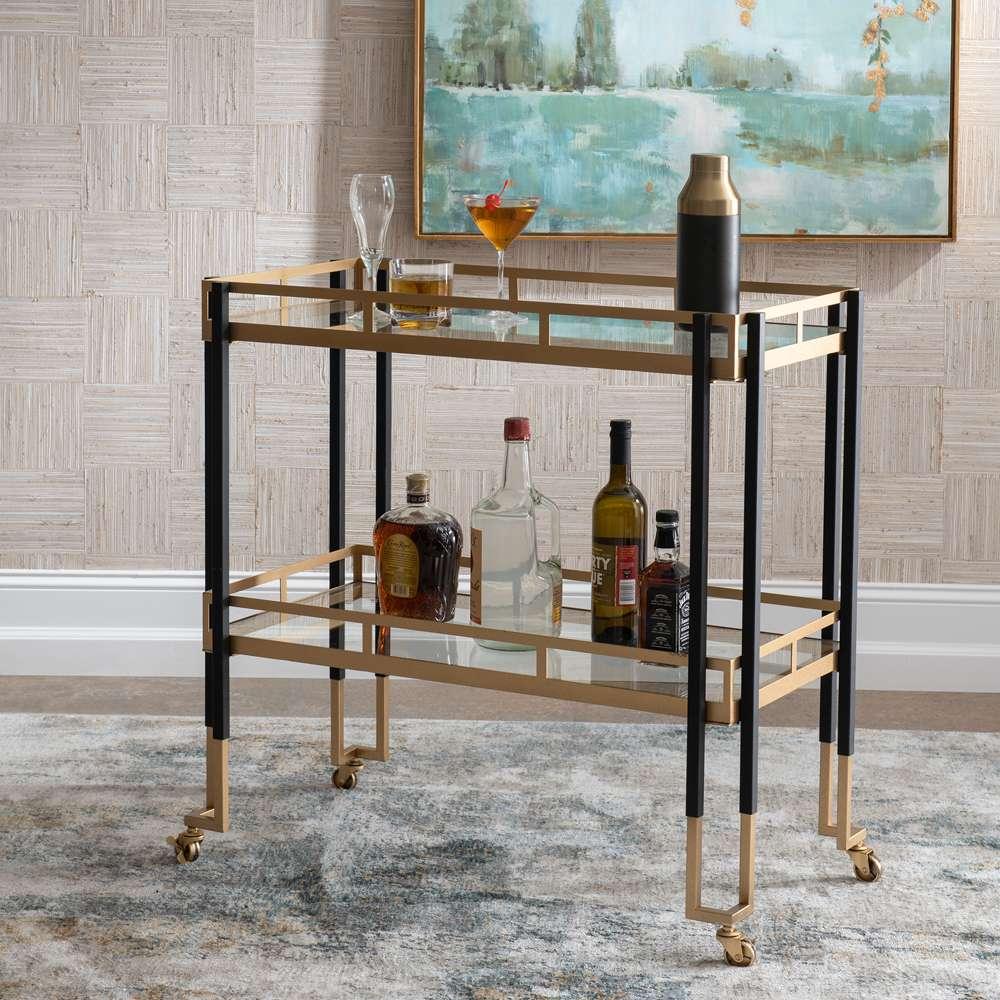 Uttermost - Kentmore Modern Bar Cart - 25229 veiw 4