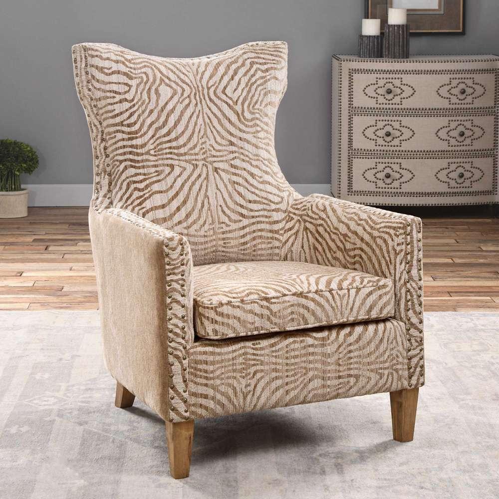 Uttermost - Kiango Animal Pattern Armchair - 23208 veiw 4