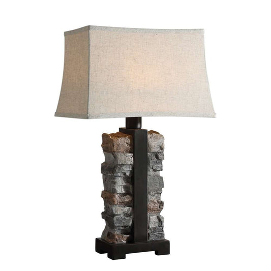Uttermost - Kodiak Stacked Stone Lamp - 27806-1 veiw 1