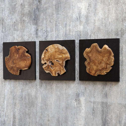 Uttermost - Kolini Teak Wood Wall Decor (Set of 3) - 04336 veiw 2