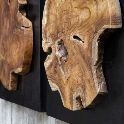 Uttermost - Kolini Teak Wood Wall Decor (Set of 3) - 04336 veiw 3