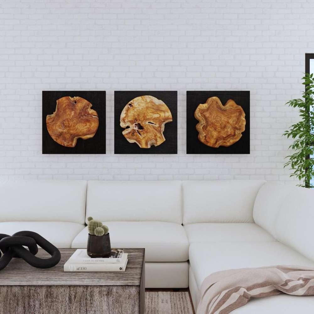 Uttermost - Kolini Teak Wood Wall Decor (Set of 3) - 04336 veiw 4