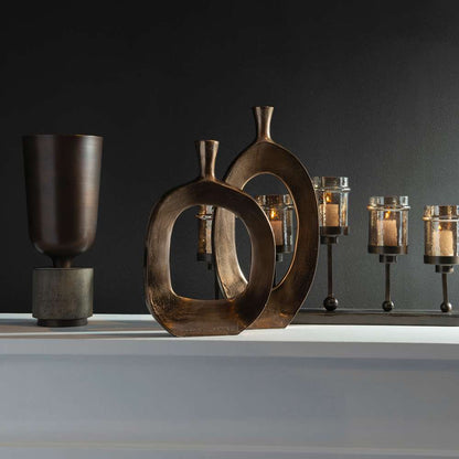 Uttermost - Kyler Textured Bronze Vases Set/2 - 18965 veiw 2