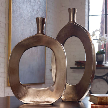 Uttermost - Kyler Textured Bronze Vases Set/2 - 18965 veiw 3