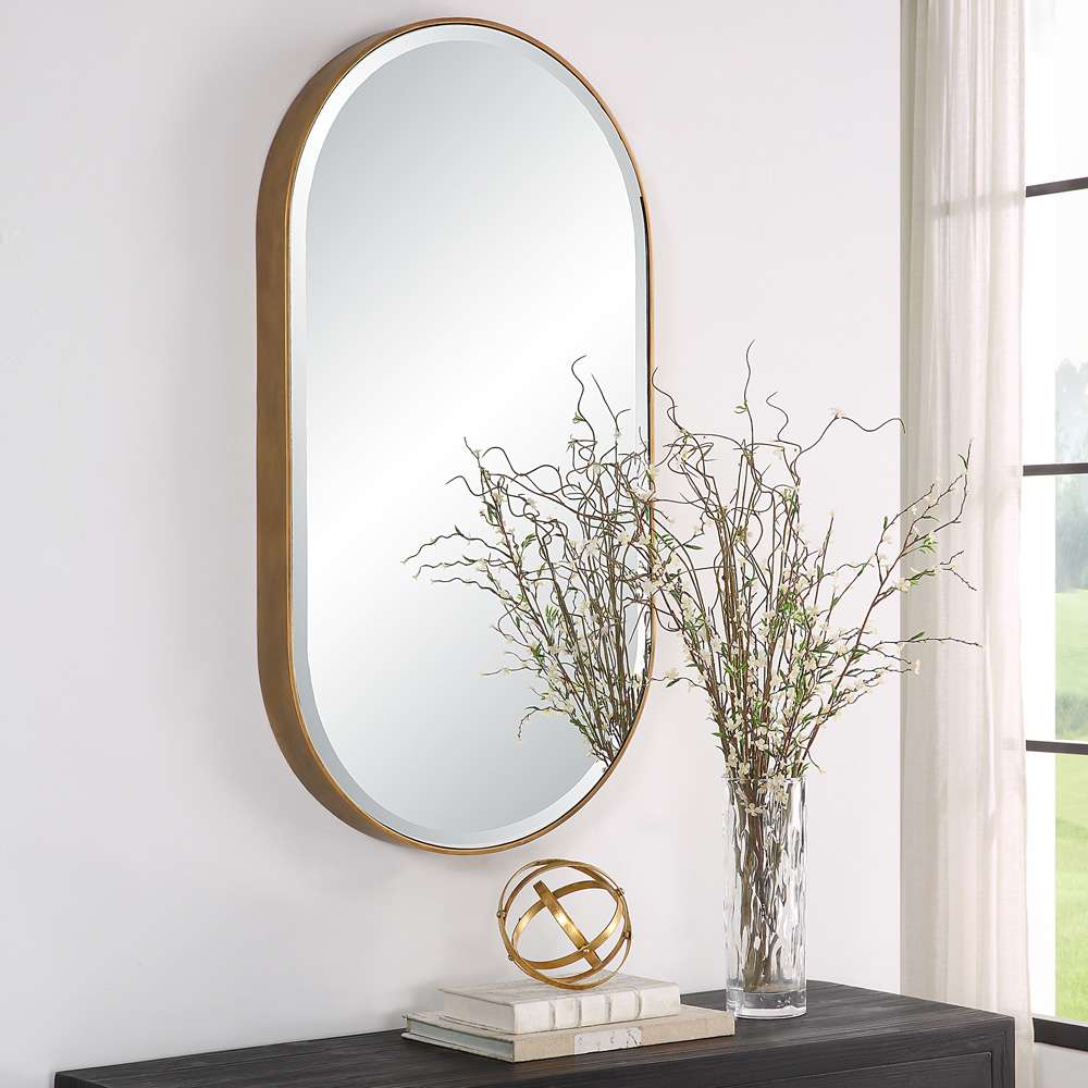 Uttermost - Lago Oval Gold Mirror - 09914 veiw 2