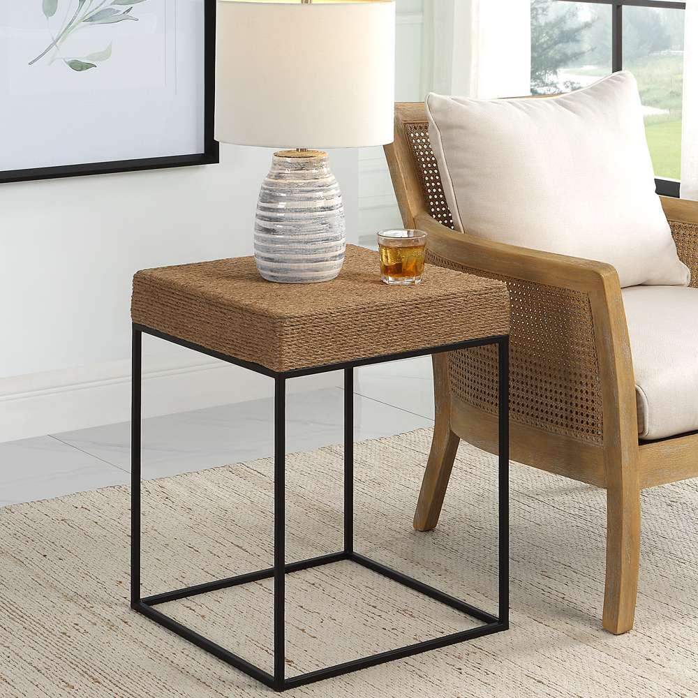 Uttermost - Laramie Rustic Rope Accent Table - 22884 veiw 4