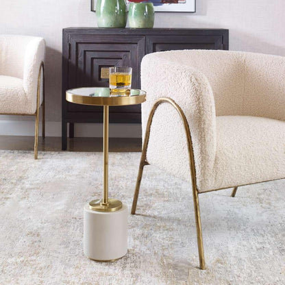 Uttermost - Laurier White Drink Table - 25208 veiw 3
