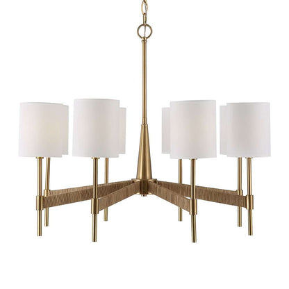 Uttermost - Lautoka Rattan 8 Light Chandelier - 21372 veiw 1