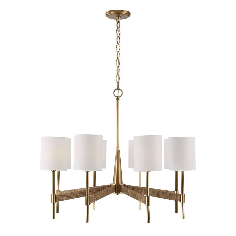 Uttermost - Lautoka Rattan 8 Light Chandelier - 21372 veiw 3
