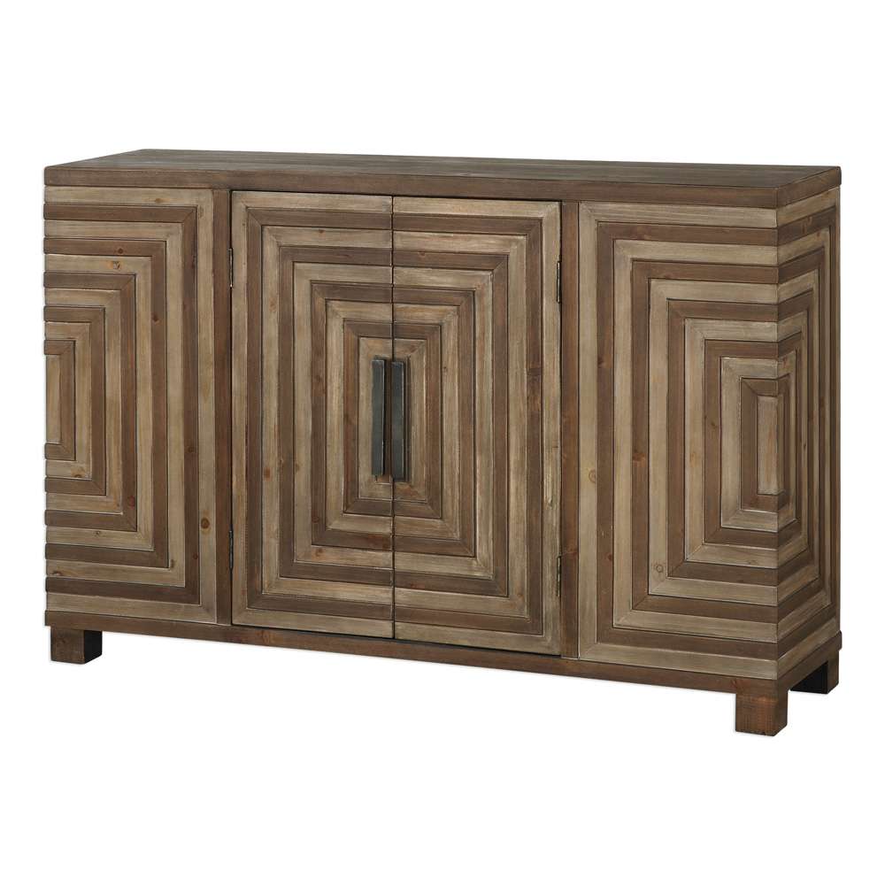 Uttermost - Layton Geometric Console Cabinet - 24773 veiw 3