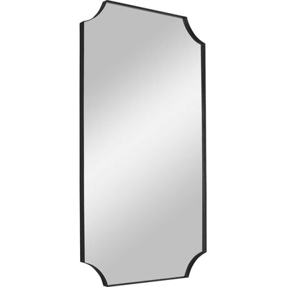 Uttermost - Lennox Black Scalloped Corner Mirror - 09709 veiw 3