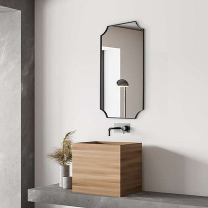 Uttermost - Lennox Black Scalloped Corner Mirror - 09709 veiw 4