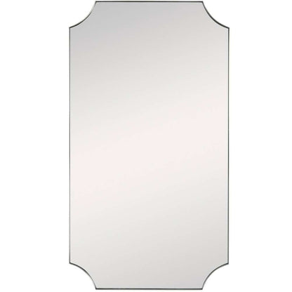 Uttermost - Lennox Brass Scalloped Corner Mirror - 09727 veiw 1