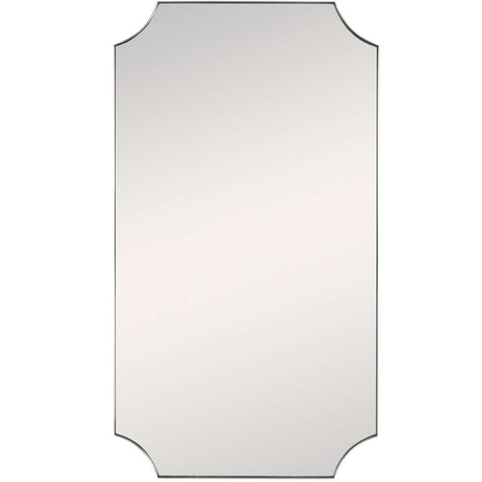 Uttermost - Lennox Brass Scalloped Corner Mirror - 09727 veiw 1