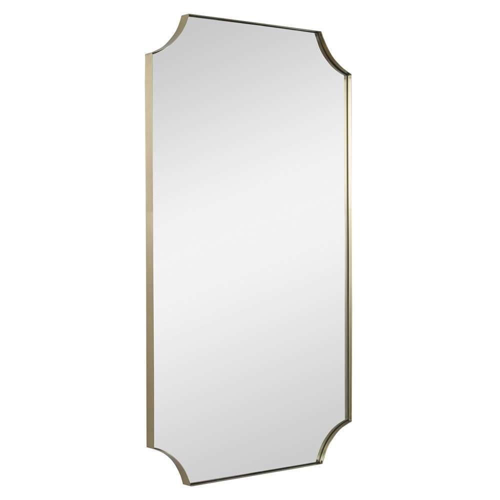 Uttermost - Lennox Brass Scalloped Corner Mirror - 09727 veiw 3