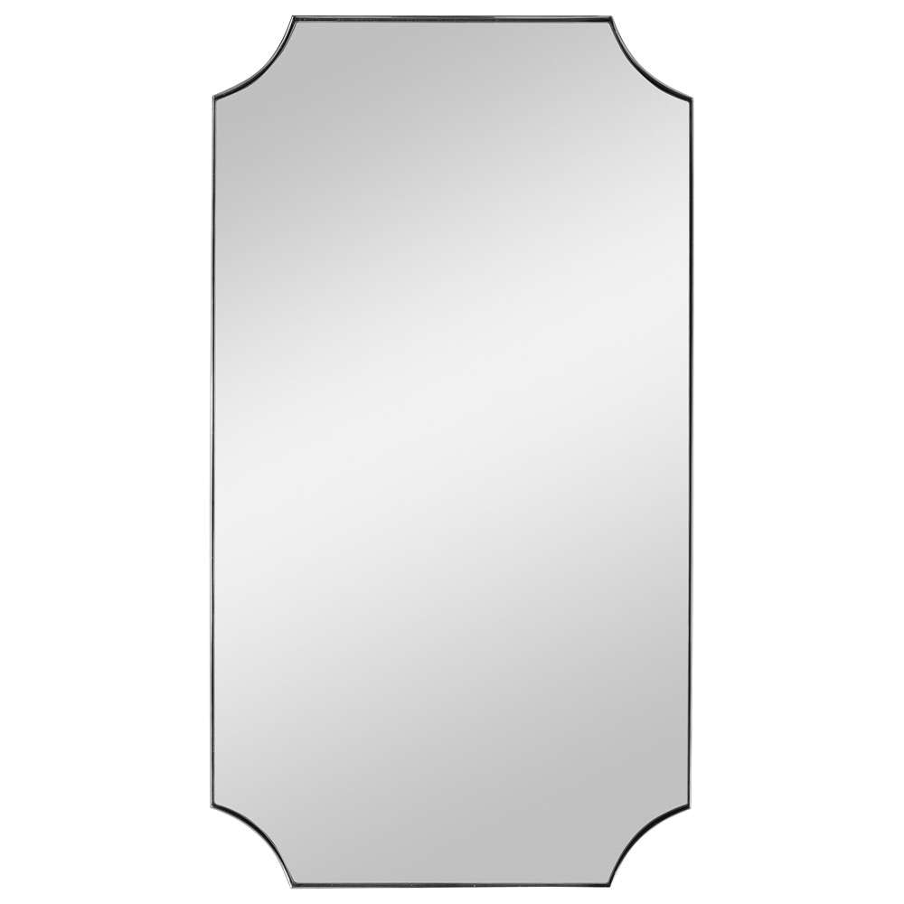 Uttermost - Lennox Nickel Scalloped Corner Mirror - 09710 veiw 1