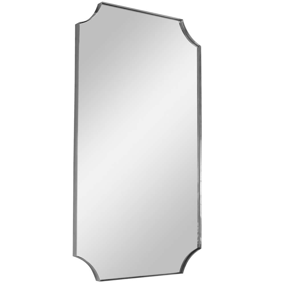 Uttermost - Lennox Nickel Scalloped Corner Mirror - 09710 veiw 3