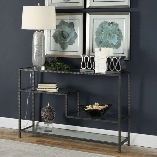 Uttermost - Leo Industrial Console Table - 24810 veiw 2