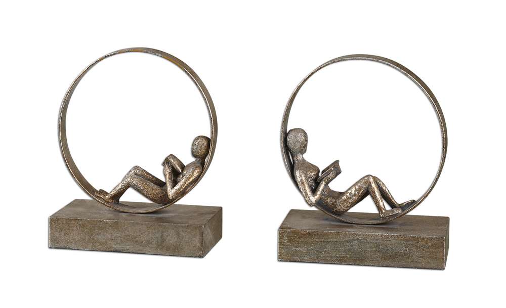 Uttermost - Lounging Reader Antique Bookends Set/2 - 19596 veiw 4