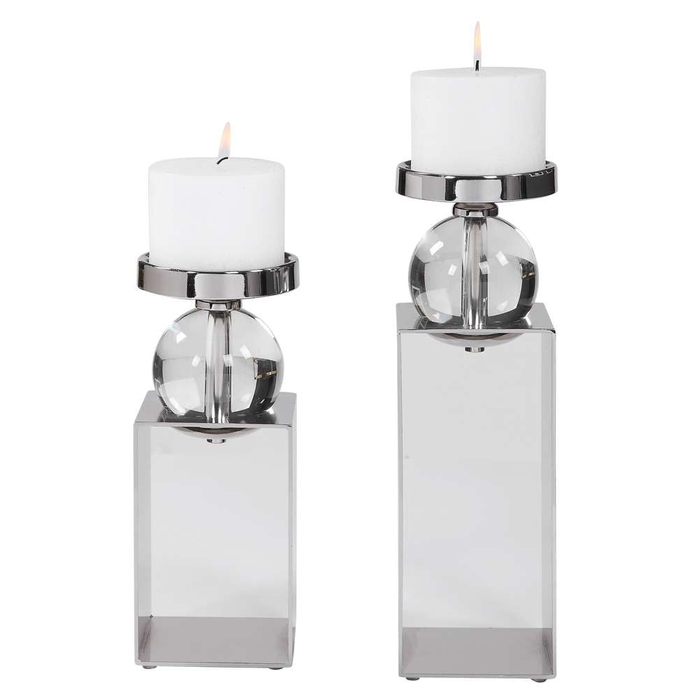 Uttermost - Lucian Nickel Candleholders, Set/2 - 17561 veiw 1