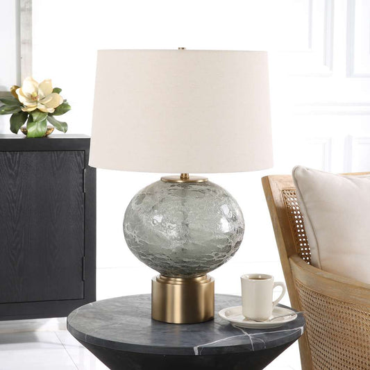 Uttermost - Lunia Gray Glass Table Lamp - 30200-1 veiw 2