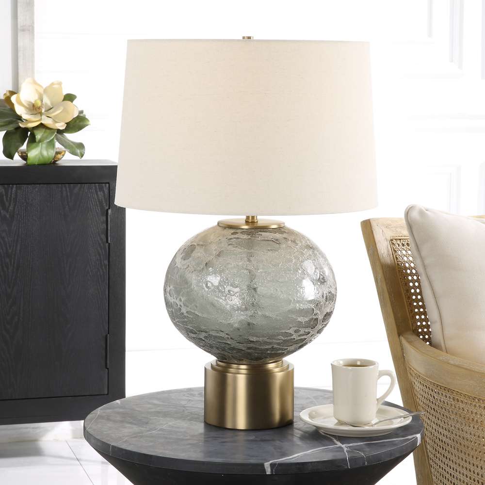 Uttermost - Lunia Gray Glass Table Lamp - 30200-1 veiw 4