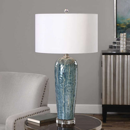Uttermost - Maira Blue Ceramic Table Lamp - 27130-1 veiw 2