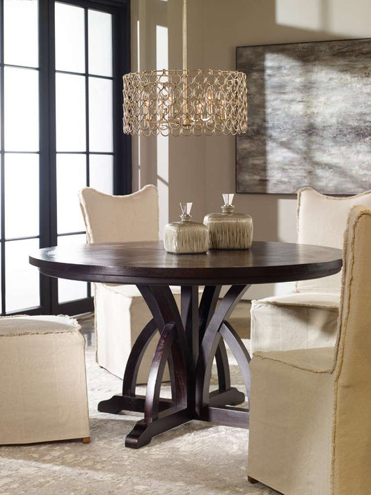 Uttermost - Maiva Round Black Dining Table - 25861 veiw 2