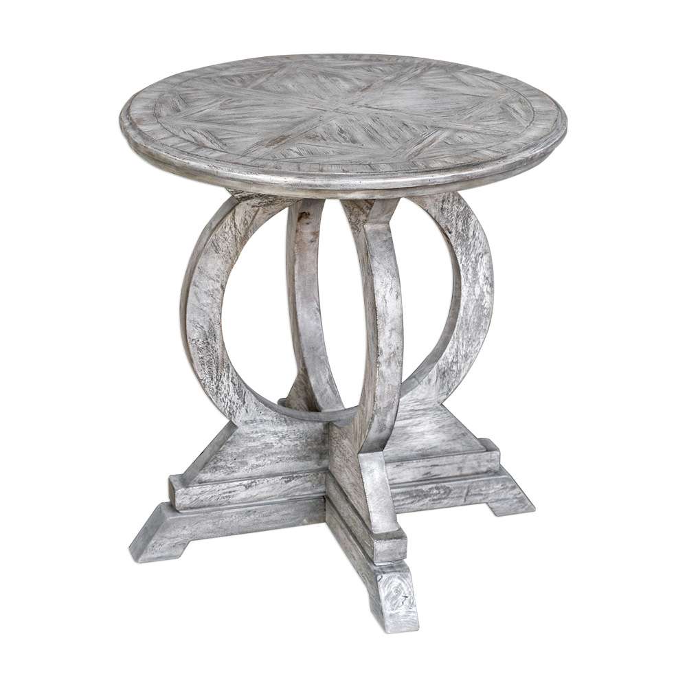 Uttermost - Maiva White Side Table - 25426 veiw 3