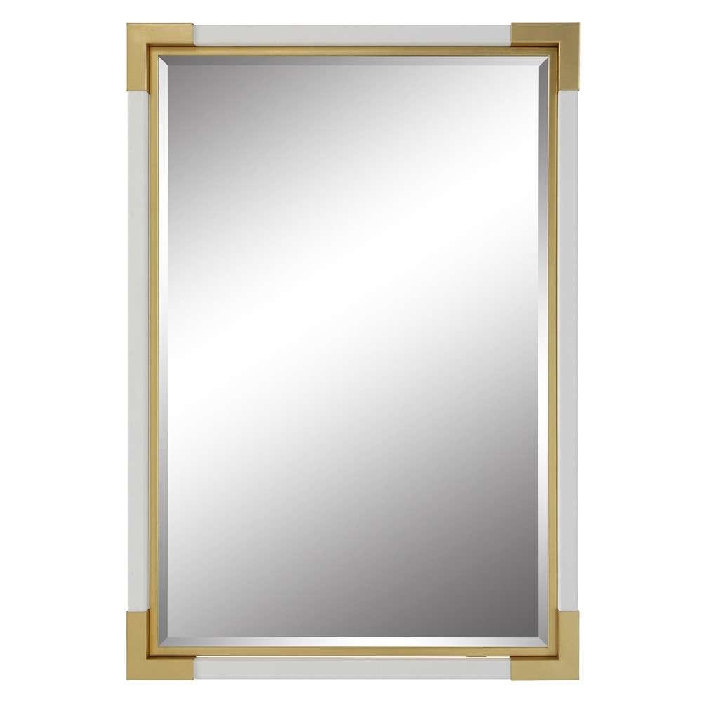 Uttermost - Malik White & Gold Mirror - 09879 veiw 1