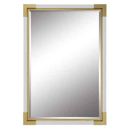 Uttermost - Malik White & Gold Mirror - 09879 veiw 1