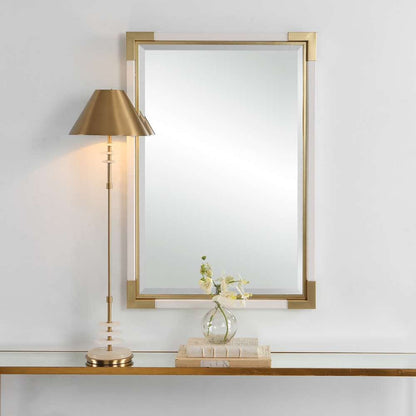 Uttermost - Malik White & Gold Mirror - 09879 veiw 4
