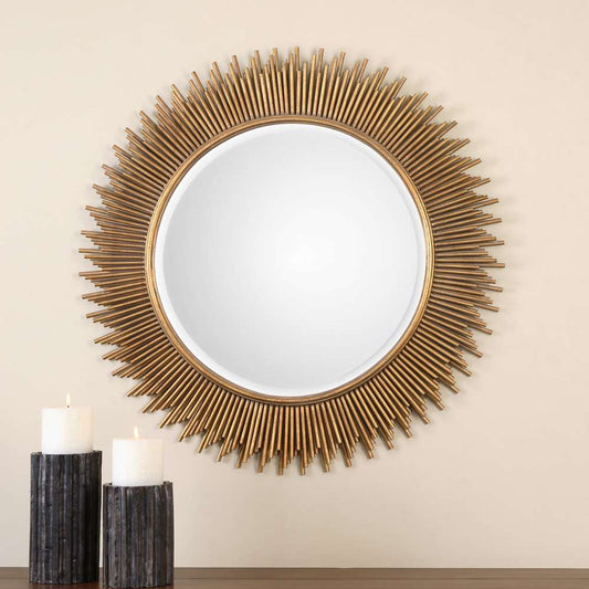Uttermost - Marlo Round Gold Mirror - 08137 veiw 2
