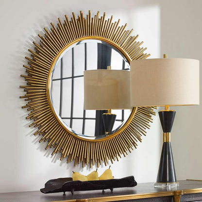 Uttermost - Marlo Round Gold Mirror - 08137 veiw 3