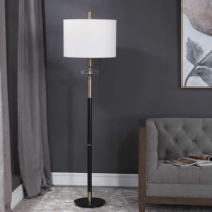 Uttermost - Maud Aged Black Floor Lamp - 28196-1 veiw 4