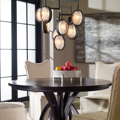 Uttermost - Maxin Dark Bronze 9 Light Chandelier - 21317 veiw 3