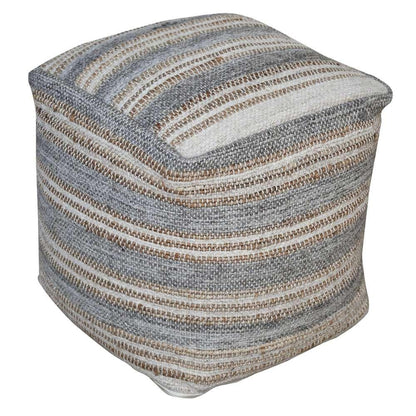 Uttermost - Mesick Handwoven Gray Pouf - 23967 veiw 1