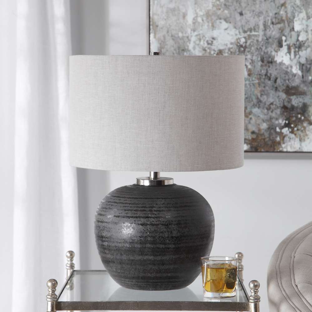 Uttermost - Mikkel Charcoal Table Lamp - 26349-1 veiw 2